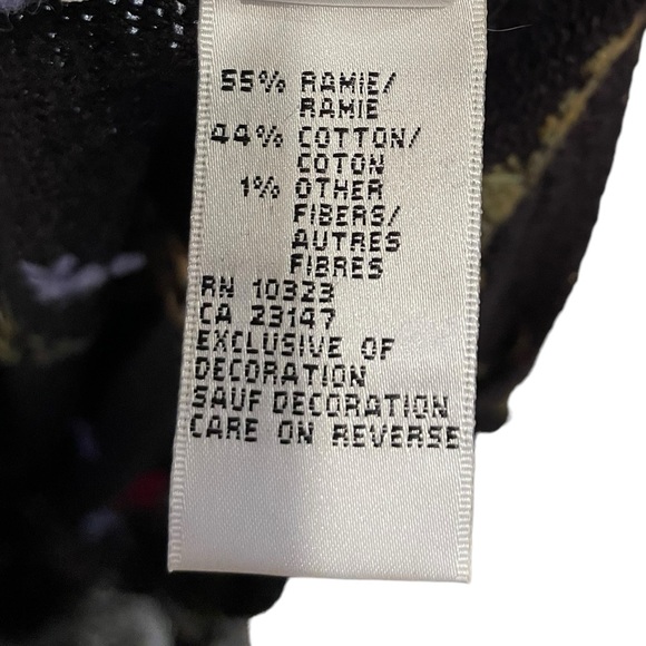 Talbots Earthy Boho Hippie Whimsygoth Embroidered Floral Leafy Sweater Jacket - Picture 8 of 8